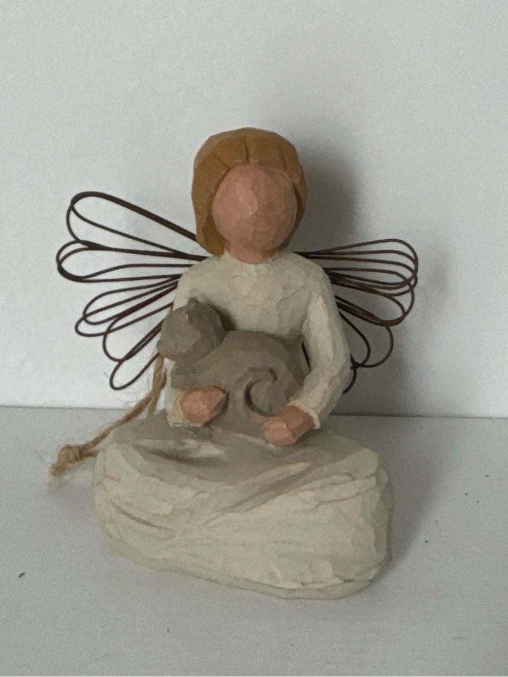 Willow tree Angel of Kindness with cat ornament